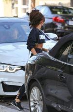 SARAH HYLAND Leaves Dogpound Gym in West Hollywood 09/11/2019