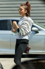 SARAH HYLAND Leaves Pilates Class in Los Angeles 09/16/2019