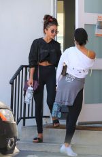 SARAH HYLAND Leaves Pilates Class in Los Angeles 09/21/2019