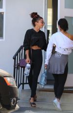 SARAH HYLAND Leaves Pilates Class in Los Angeles 09/21/2019