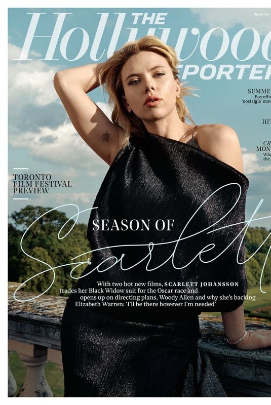 SCARLETT JOHANSSON in The Hollywood Reporter Magazine, September 2019