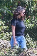 SELENA GOMEZ in Ripped Jeans Out in Los Angeles 09/11/2019