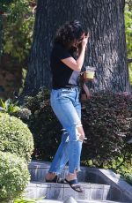 SELENA GOMEZ in Ripped Jeans Out in Los Angeles 09/11/2019