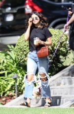 SELENA GOMEZ in Ripped Jeans Out in Los Angeles 09/11/2019