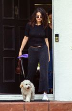 SELENA GOMEZ Out with Her Dog in Los Angeles 09/05/2019