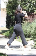 SELENA GOMEZ Out with Her Dog in Los Angeles 09/05/2019