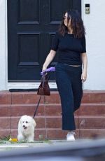 SELENA GOMEZ Out with Her Dog in Los Angeles 09/05/2019