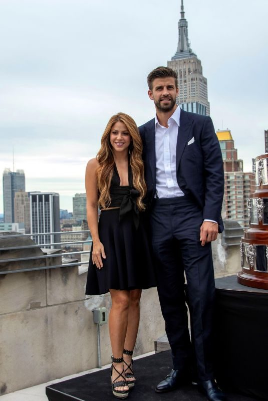 SHAKIRA and Gerard Pique at Davis Cup Presentation in New York 09/05/2019