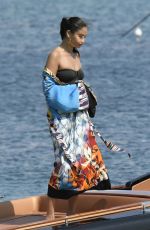 SHANINA SHAIK in Swimsuit at a Boat in Greek 09/05/2019