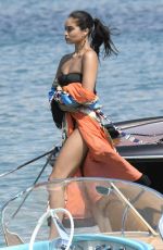 SHANINA SHAIK in Swimsuit at a Boat in Greek 09/05/2019