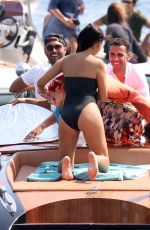 SHANINA SHAIK in Swimsuit at a Boat in Greek 09/05/2019