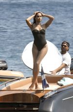 SHANINA SHAIK in Swimsuit at a Boat in Greek 09/05/2019