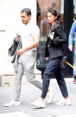 SHANINA SHAIK Out with Her Dog in New York 09/09/2019