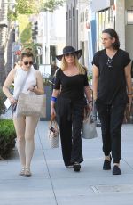 SHANNON TWEED and SOPHIE and Nick SIMMONS Out in Beverly Hills 08/30/2019