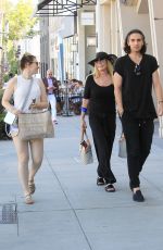 SHANNON TWEED and SOPHIE and Nick SIMMONS Out in Beverly Hills 08/30/2019