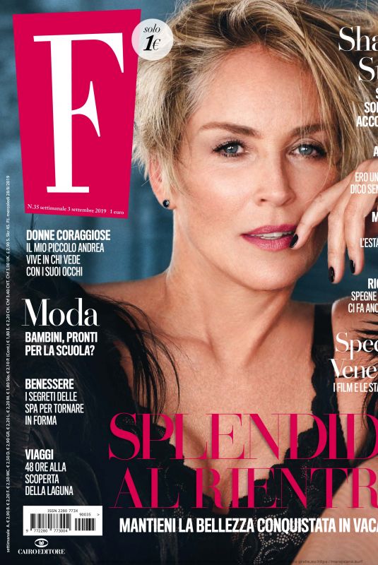 SHARON STONE in F Magazine, September 2019