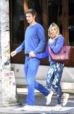 SIENNA MILLER and Lucas Zwirner Out in New York 09/19/2019