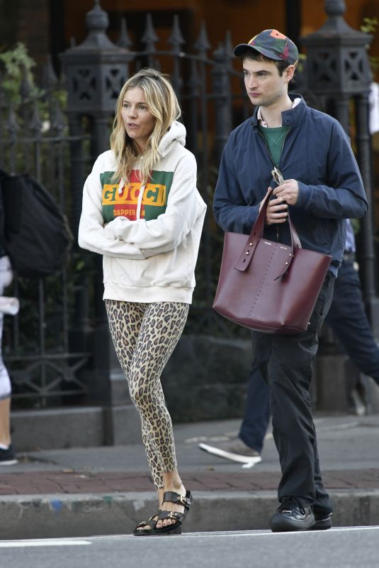 SIENNA MILLER and Tom Sturridge Out in New York 09/26/2019