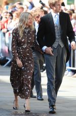 SIENNA MILLER Arrives Ellie Goulding and Caspar Jopling Wedding in London 08/31/2019