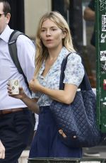 SIENNA MILLER Out for Coffee in New York 09/04/2019