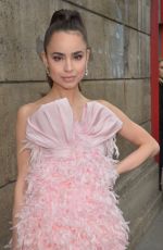 SOFIA CARSON Arrives at Giambattista Valli Fashion Show at PFW in Paris 09/30/2019