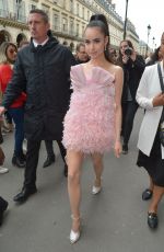 SOFIA CARSON Arrives at Giambattista Valli Fashion Show at PFW in Paris 09/30/2019