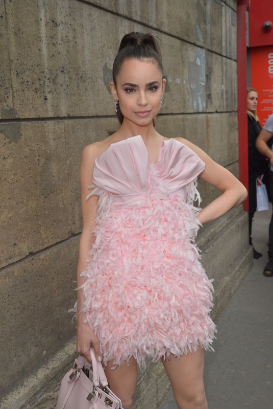SOFIA CARSON Arrives at Giambattista Valli Fashion Show at PFW in Paris 09/30/2019