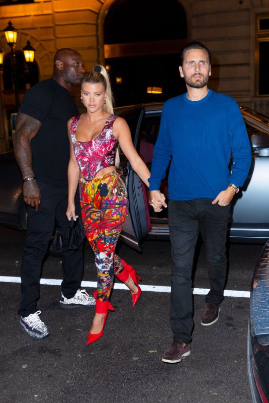 SOFIA RICHIE and Scott Disick Arrives at Polo Bar in New York 09/08/2019