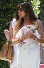 SOFIA VERGARA Out with Her Dog in Los Angeles 08/31/2019