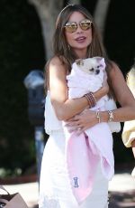 SOFIA VERGARA Out with Her Dog in Los Angeles 08/31/2019