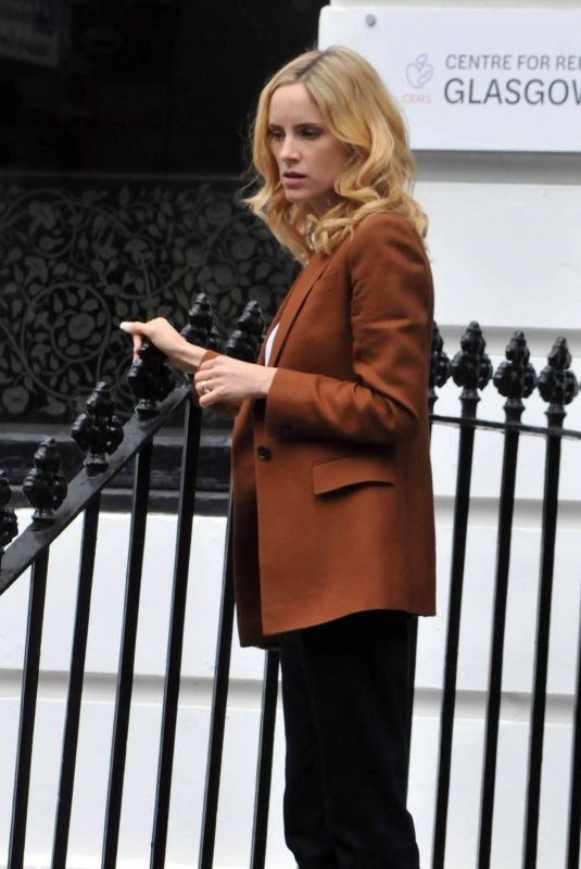 SOPHIE RUNDLE on the Set of New BBC1 Thriller, The Nest in Glasgow 09/18/2019