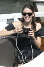 STACY MARTIN Arrives at Lido in Venice 09/07/2019