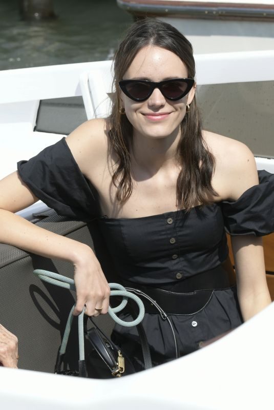 STACY MARTIN Arrives at Lido in Venice 09/07/2019