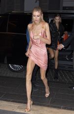 STELLA MAXWELL Arrives at Versace Show at Milan Fashion Week 09/20/2019
