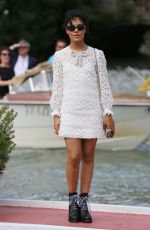 TESSA THOMPSON Arrives at Excelsior Hotel in Venice 09/02/2019