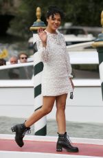 TESSA THOMPSON Arrives at Excelsior Hotel in Venice 09/02/2019