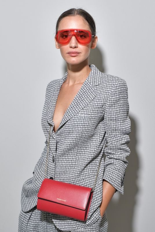 VALENTINA BELLE at Emporio Armani Show at Milan Fashion Week 09/19/2019