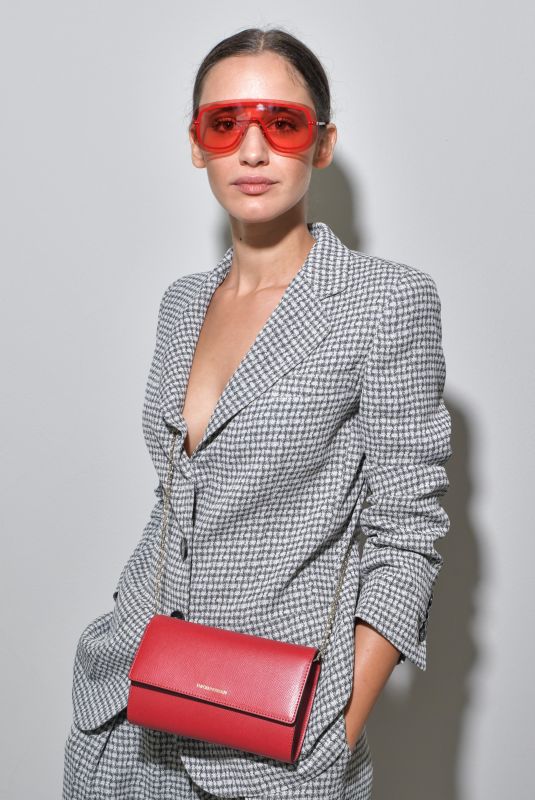 VALENTINA BELLE at Emporio Armani Show at Milan Fashion Week 09/19/2019