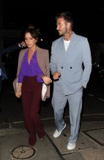 VICTORIA and David BECKHAM at a Private Dinner for Victoria Beckham