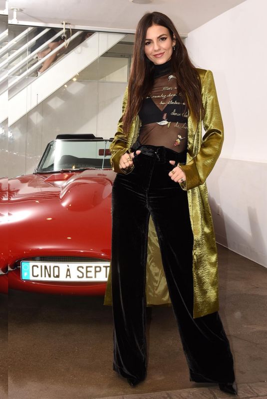 VICTORIA JUSTICE at Cinq a Fashion Show in New York 09/07/2019