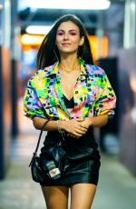 VICTORIA JUSTICE in Short Skirt Out in New York 09/06/2019