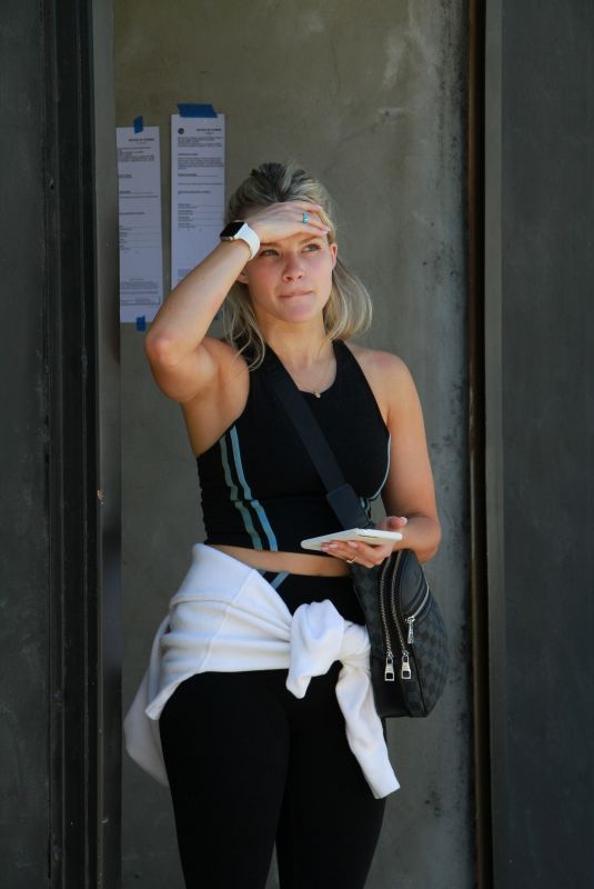 WITNEY CARSON Leaves DWTS Rehearsal in Los Angeles 08/30/2019