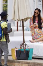 YAZMIN OUKHELLOU, CHLOE MEADOWS and COURTNEY GREEN on the Set of TOWIE in Marbella 09/17/2019