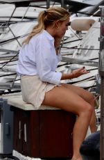 YAZMIN OUKHELLOU, CHLOE MEADOWS and COURTNEY GREEN Shopping in Puerto Banus 09/17/2019