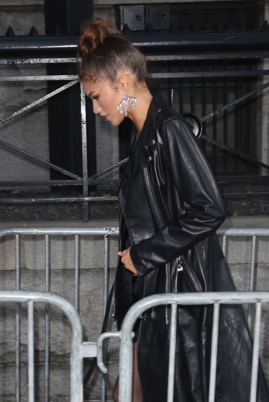 ZENDAYA Arrives at Marc Jacobs Fashion Show at NYFW in New York 09/11/2019