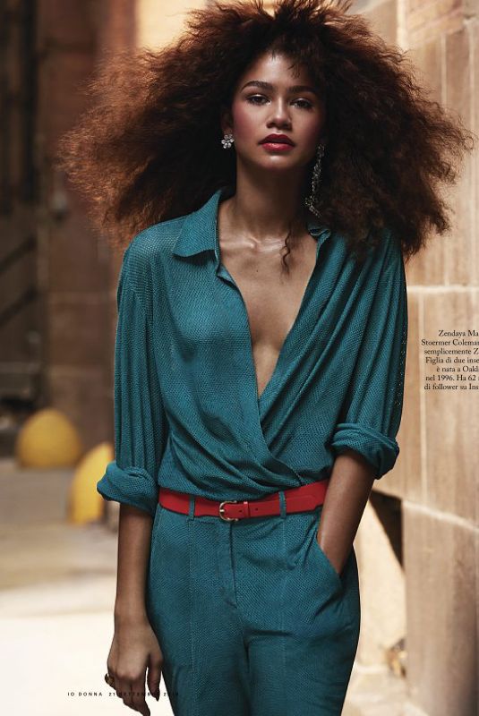ZENDAYA in Io Donna Del Corriere Della Sera, September 2019