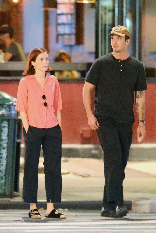 ZOEY DEUTCH and Dylan Hayes Out for Dinner in New York 09/11/2019
