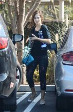 ZOOEY DESCHANEL Heading to a Gym in Los Angeles 09/16/2019