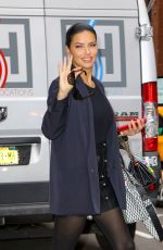 ADRIANA LIMA Leaves a Photoshoot in New York 10/17/2019
