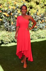 AJA NAOMI KING at Veuve Clicquot Polo Classic at Will Rogers State Park in Los Angeles 10/05/2019